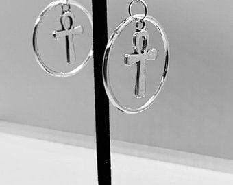 Dangle Ankh Earrings