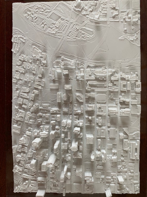 Minneapolis Mn Cityscape Skyline 3d Replica Art Etsy