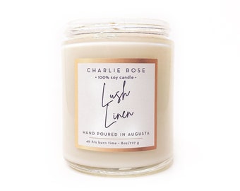 Lush Linen | Handcrafted soy candle