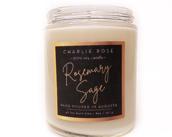 Rosemary Sage | Handcrafted soy candle