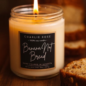 Banana Nut Bread | Handcrafted soy candle