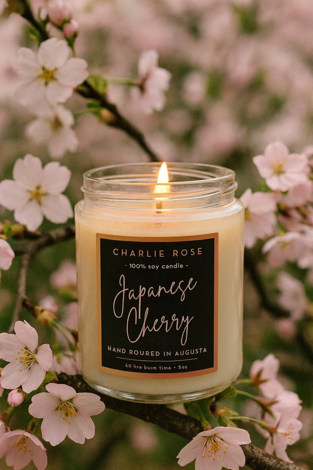 Japanese Cherry Blossom Handcrafted Soy Candle Etsy