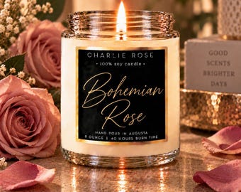 Bohemian Rose  | Handcrafted soy candle