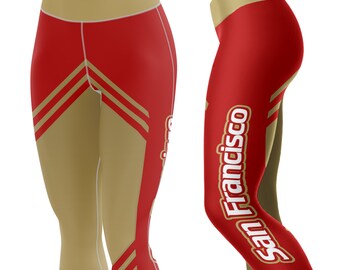 San Francisco Football Stripe Leggings