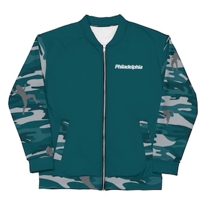 Philadelphia Football Camo Bomber Jacket