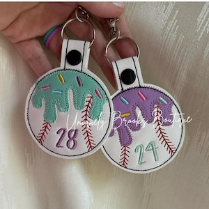 baseball sotball drip, baseball drip keychain, softball drip keychain, baseball bag tag, baseball name tag, baseball drip bag tag, softball
