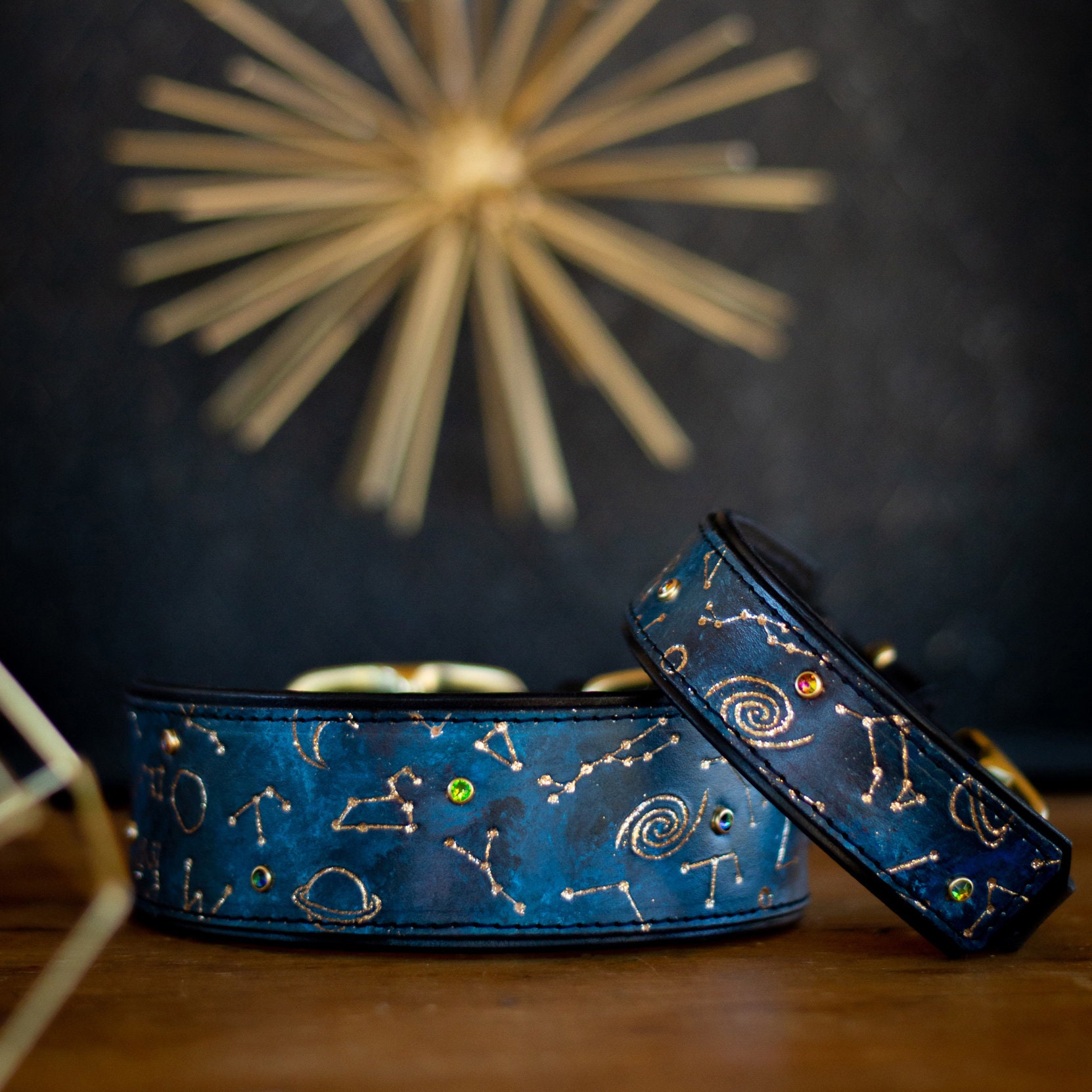 Constellations/Astrology Zodiac Celestial Dog Collar