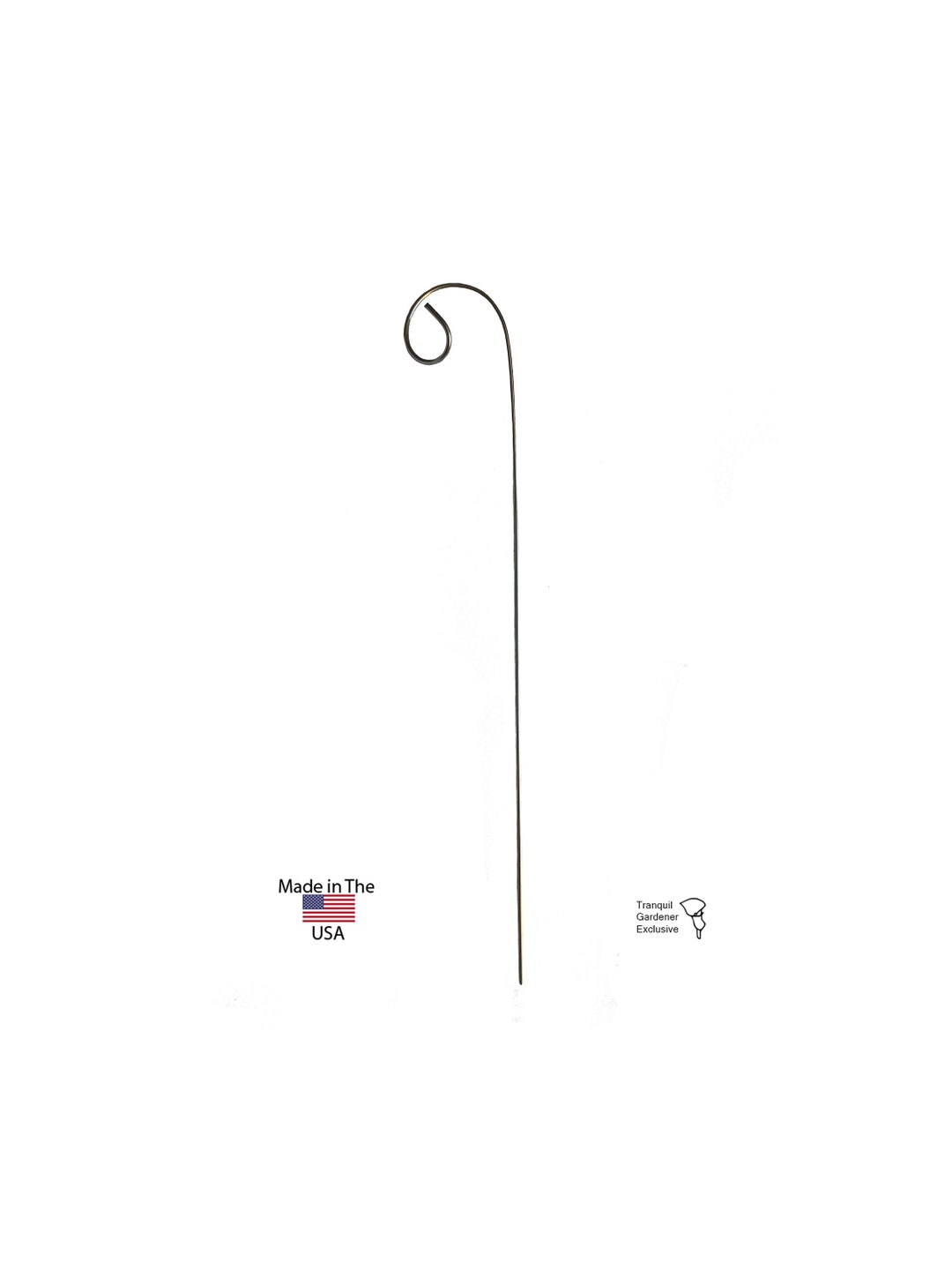 Small Potted Plant 1/8 Diameter 18 High Fiddlehead Plant Support Stake