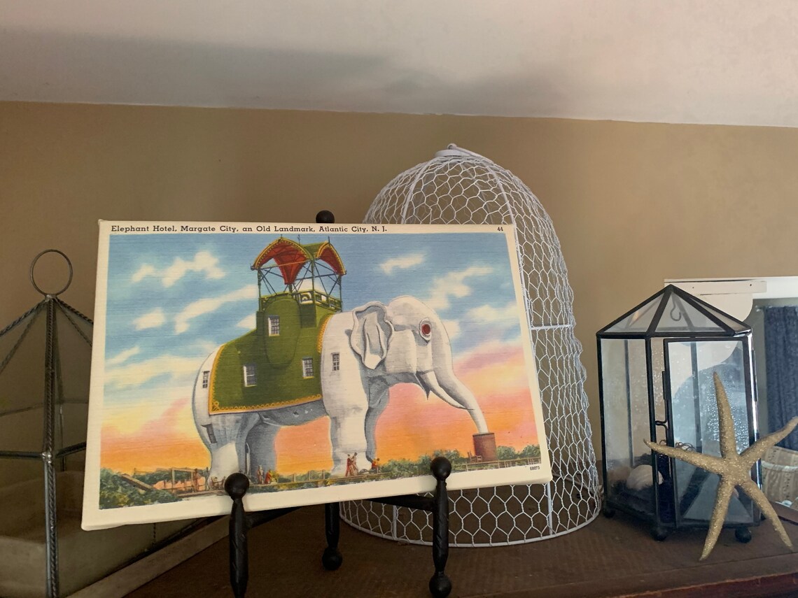 Lucy the Elephant 9x14 Vintage Postcard Print Etsy