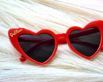 Red Heart Dulhan Sunglasses, Dulhan to be, Desi Bride, Dulhan Bridal Shower, Shaadi Sunglasses, Dulhan Gift, Dulhans Diaries