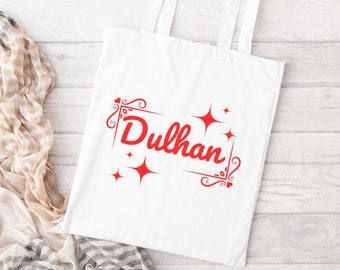 Dulhan Tote Bag, Dulhan to be, Desi Bride, Dulhan Bridal Shower, Desi Totes, Dulhan Gift, Dulhans Diaries