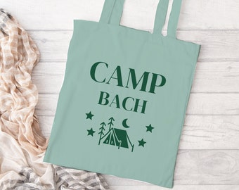 Camp Bachelorette Sage Green Tote Bag, Last Trail before the Veil, Hiking Bachelorette, Cabin Bach Favors, Mountains and Mimosas