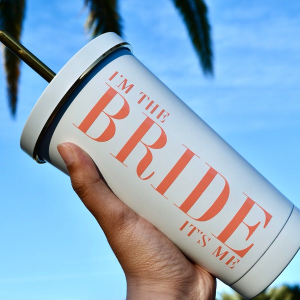 In my Engaged Era Bride Tumbler, It's Me Hi I'm the Bride It's Me, Swiftie Bride Gift, Taylor Swift She Found her Lover Bach Favor