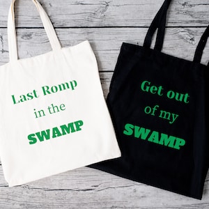 Custom Shrek Bachelorette Party Tote Bags, Last Romp in the Swamp, Get out of my Swamp, Shrek Bride, Shrek Party Favors, Shrek Birthday