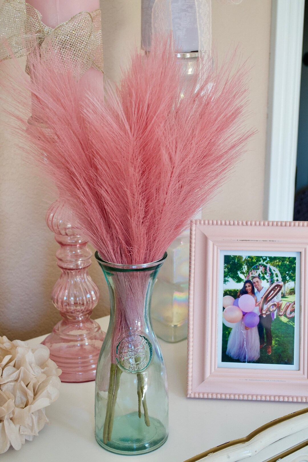 Dark Pink Pampas, Faux Pink Pampa, 20 Pink Pampas, Pink Pampas Grass