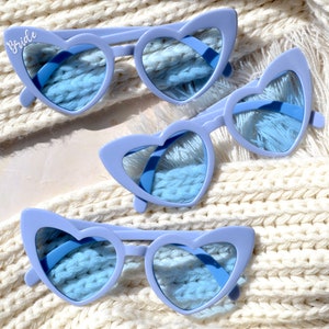 Last Toast on the Coast Dusty Blue Heart Sunglasses, Hamptons Bachelorette Party, Coastal Grandma, 30a Bachelorette, Cloud 9 bachelorette