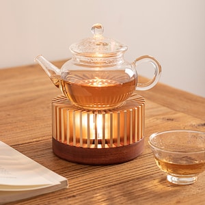Tea Warmer Candle, Aluminum alloy Tea Warmer with Candle Holder, Candle Heater for Heating Tea, Coffee and Milk, Teapot Heater Stövchen Gift image 9