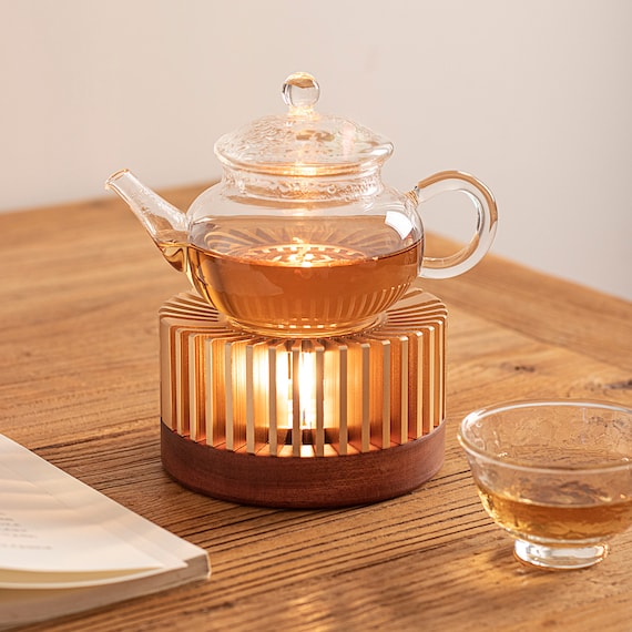 Teapot Warmer, Aluminum Alloy Tea Warmer With Candle Holder