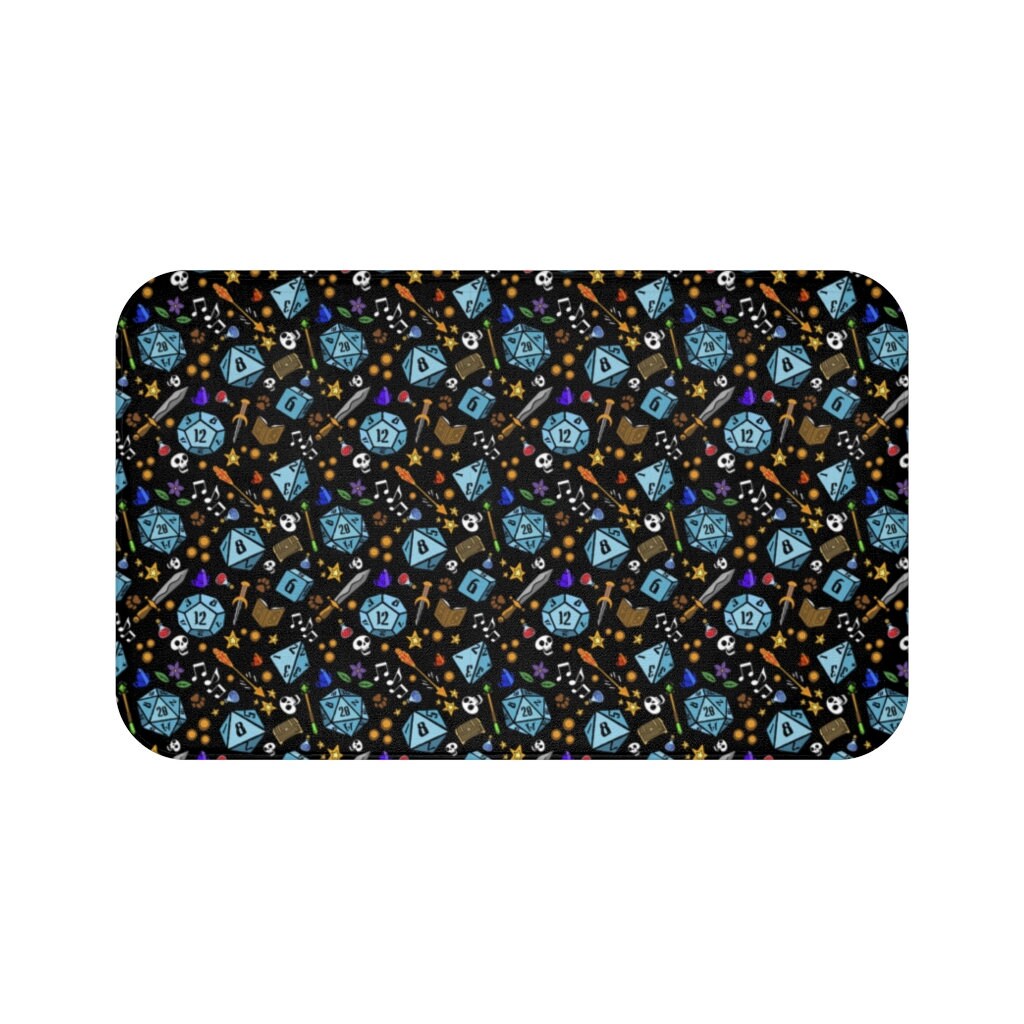 Dungeons and Dragons, Anti Slip Bath Mat, Bathroom Rug, Novelty Gift