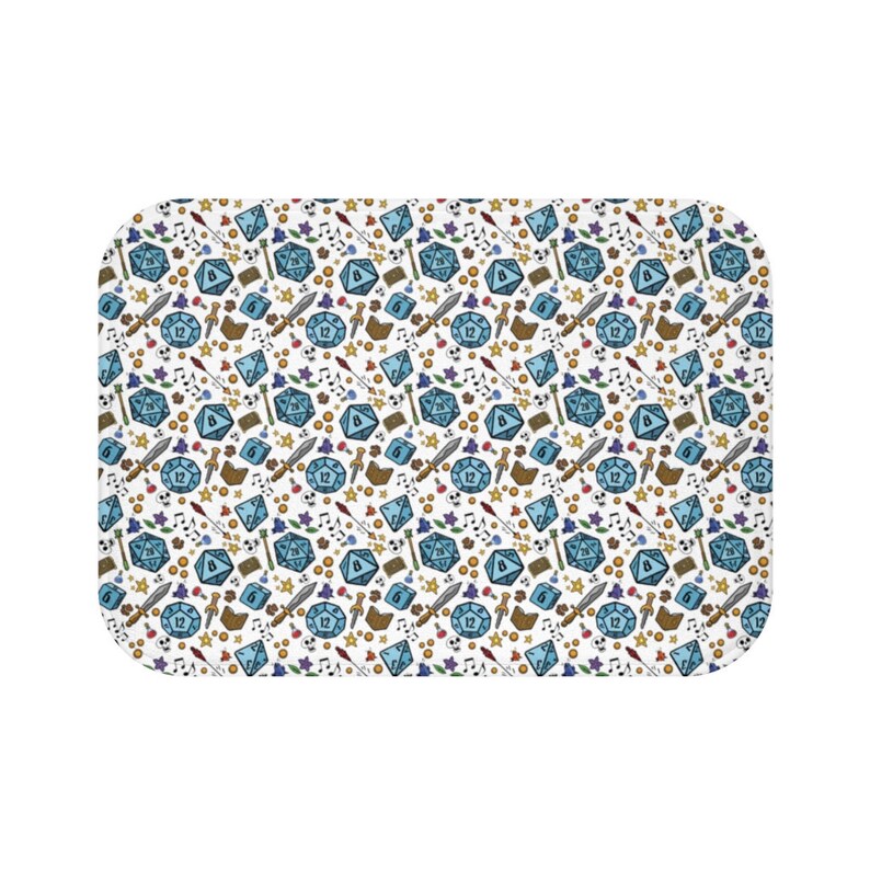 Dungeons and Dragons, Anti Slip Bath Mat, Bathroom Rug, Novelty Gift