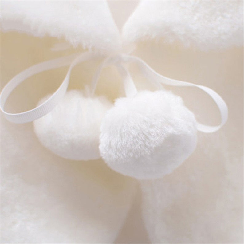 Ivory Faux Fur Shrug Wedding Flower Girl Fur Jacket Winter Etsy