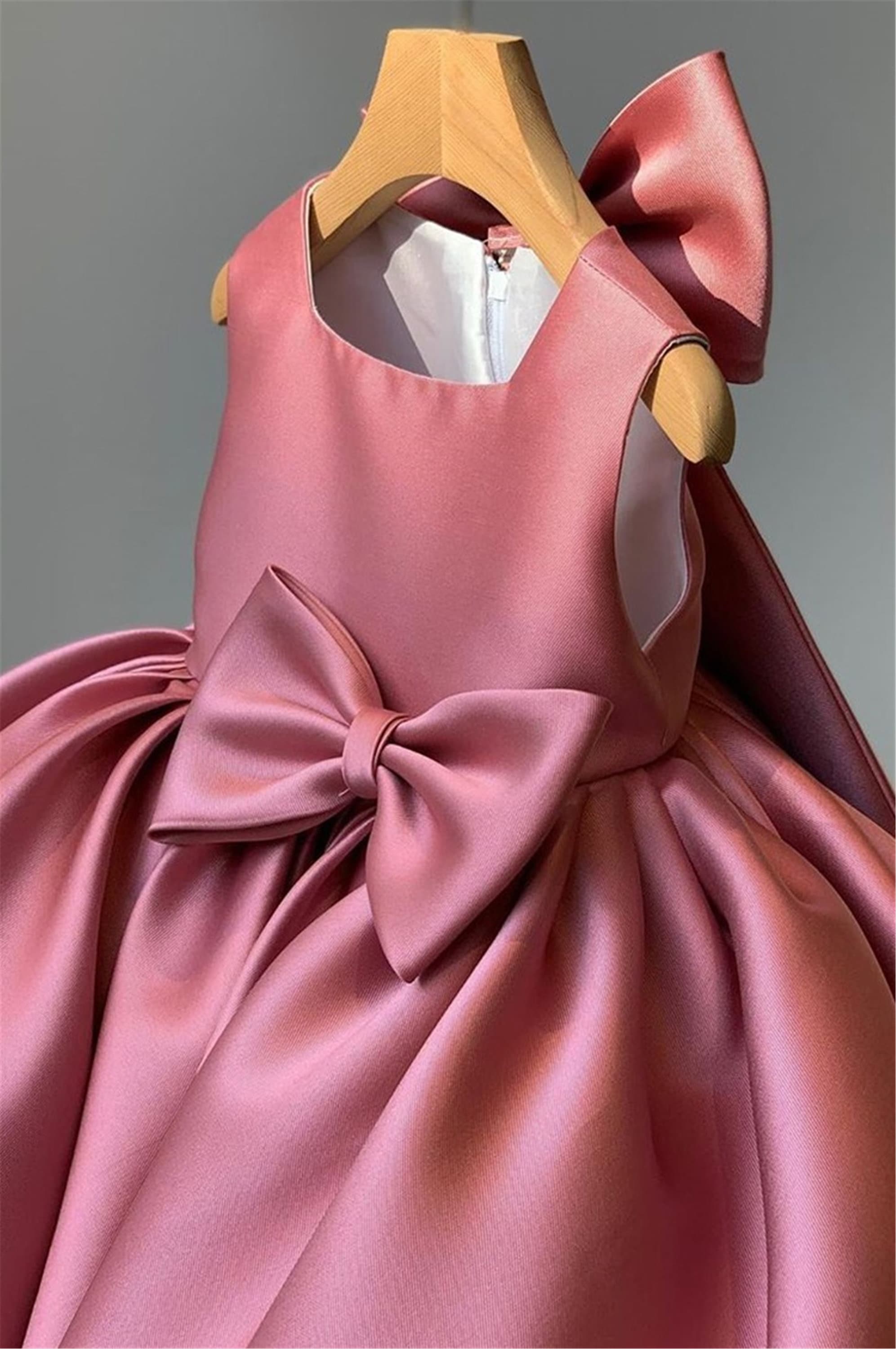 Satin Baby Girls Dresses Toddler Girl Birthday Dress Kids Etsy