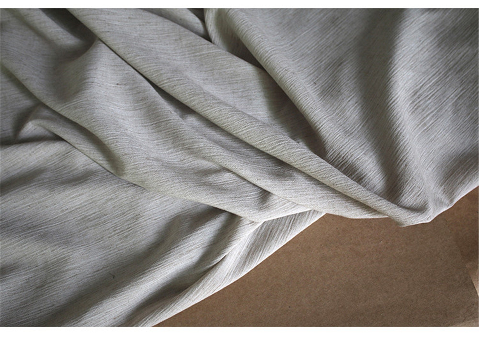 Vintage Kapok Cotton Linen and Ramie Folded Muslin Fabric Etsy