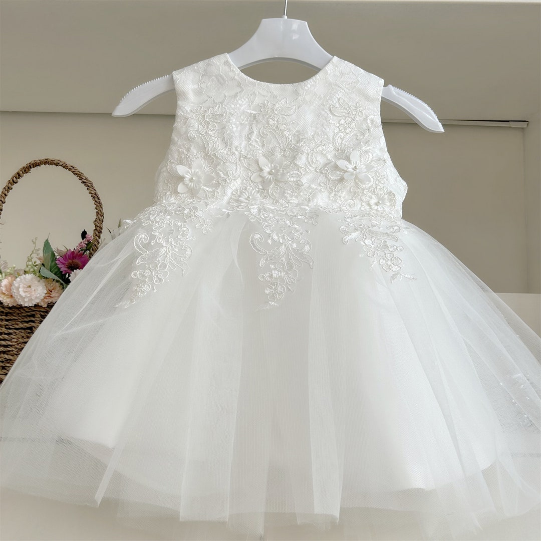 white baptism dress for girl | White Feather Dress - Calgary and Ballerini