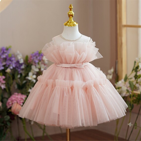 Pastel pink baby best sale dress