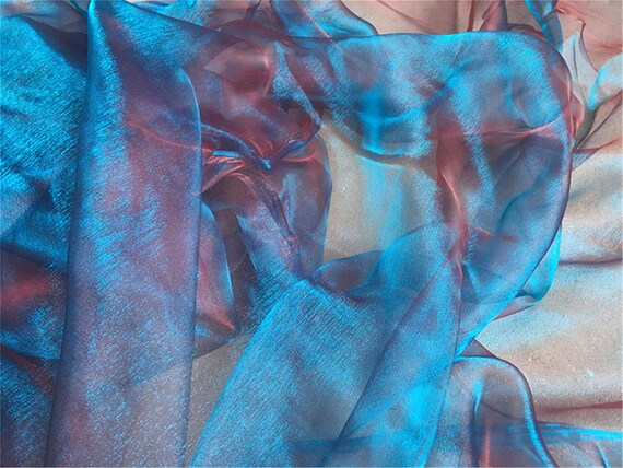 Shiny and Smooth Ombre Organza Fabric by the Yard
