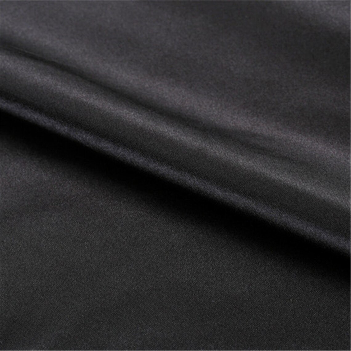 Advanced Black Satin Fabric Cloth Lining Fabric Satin Lining Etsy