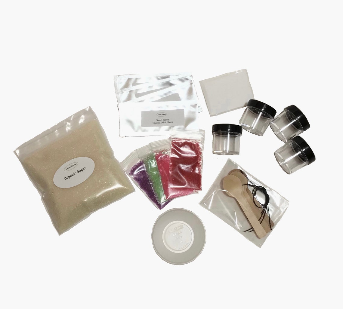 Flavored Smooth Lip Scrub Kit Create Your Own DIY Lip Scrub Etsy