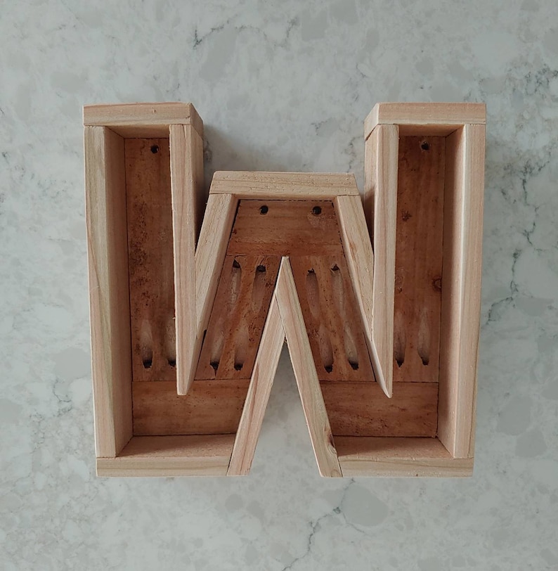 A2Z Wooden Letter Succulent Planters W