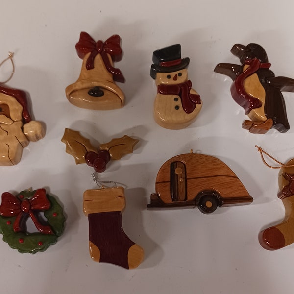 Christmas Intarsia Ornaments