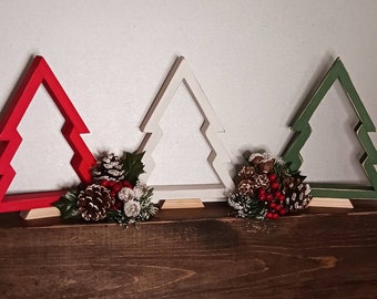 Rustic Farmhouse Distressed Christmas Trees