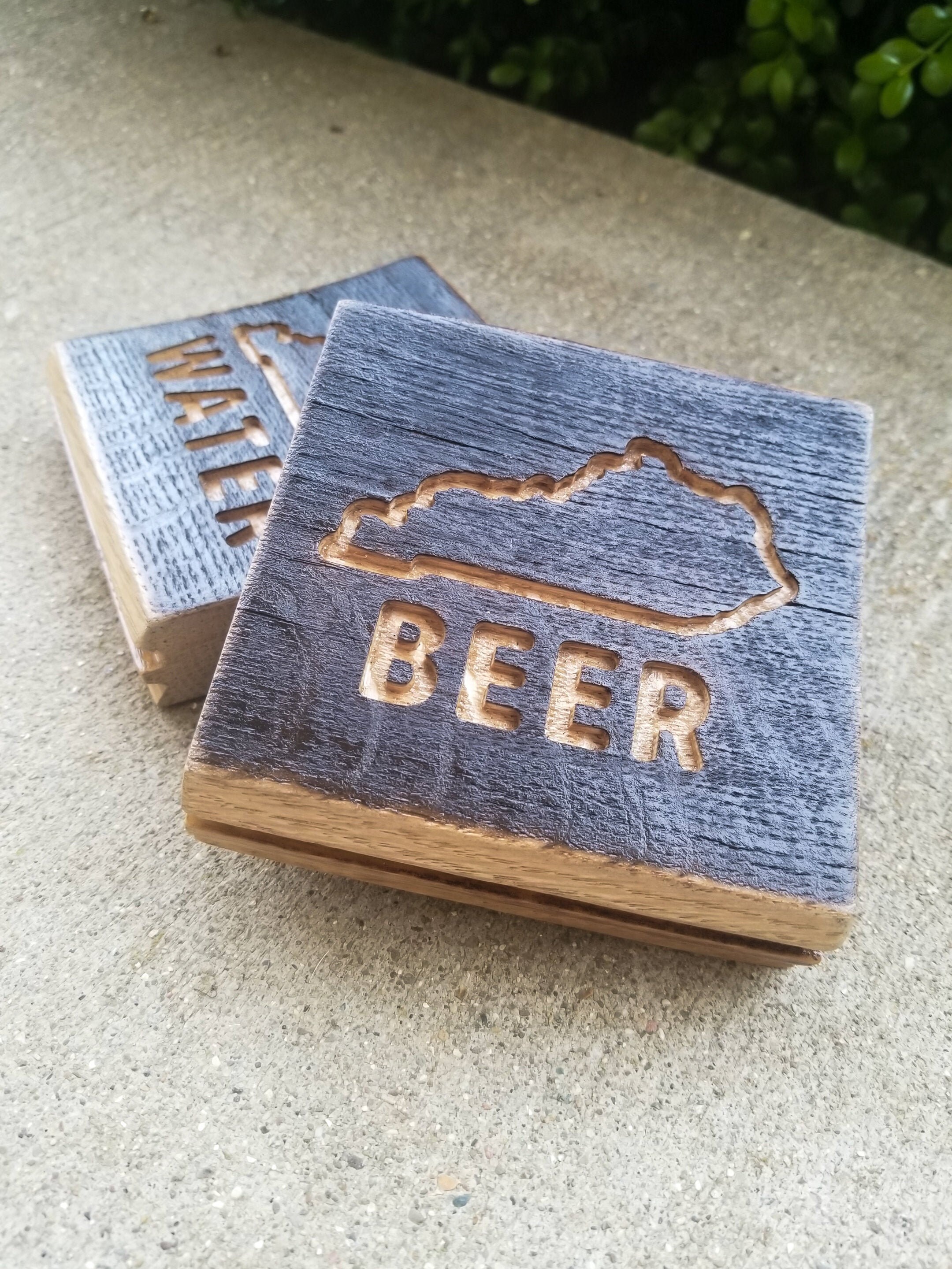 Coaster Beer Coaster Bourbon Barrel Gifts Bar Gifts and Etsy