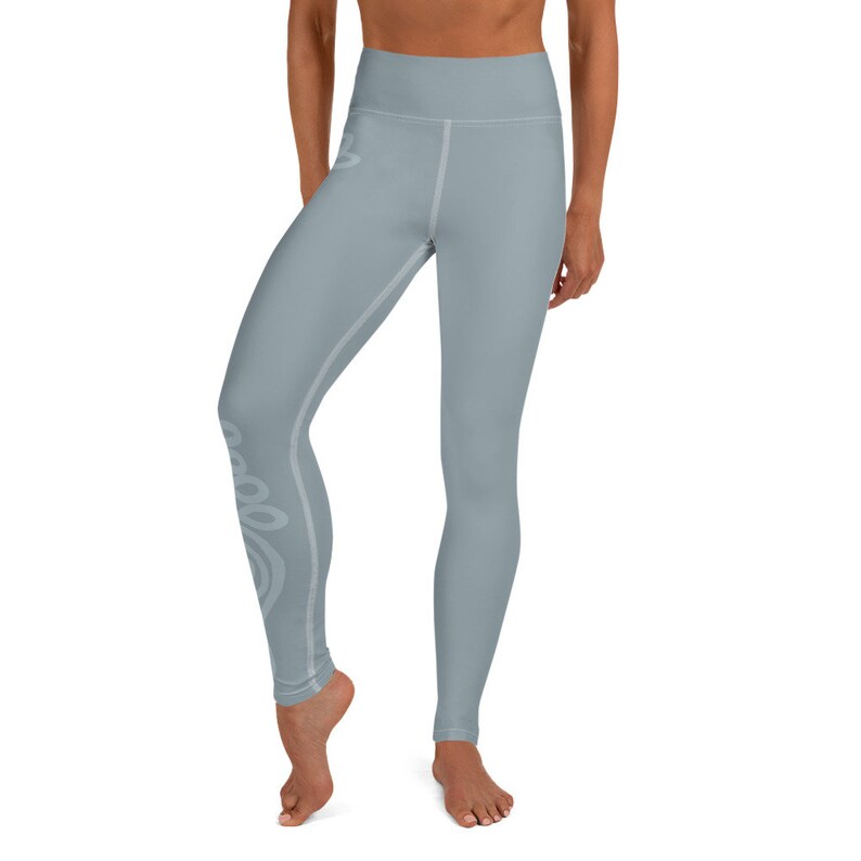 Unalome Soft Blue Yoga Leggings
