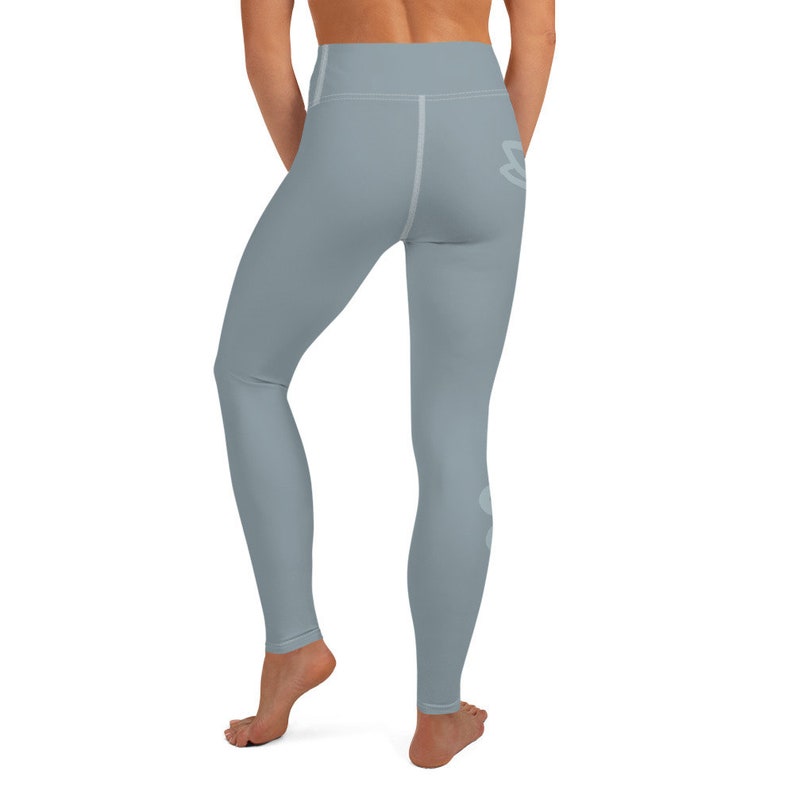 Unalome Soft Blue Yoga Leggings