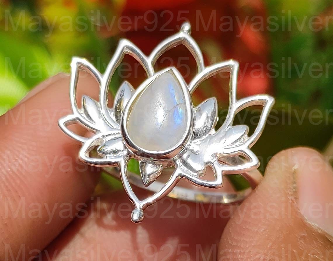 Sterling Silver Lotus Flower Ring for Sale | Dreamland Jewelry