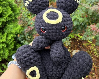 Crochet Handmade Dark Kawaii Fox Kitty Plush Amigurumi