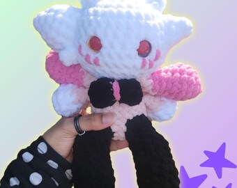 Crochet, Handmade Hazbin Angel Dust Demon Hotel, Plush, Amigurumi