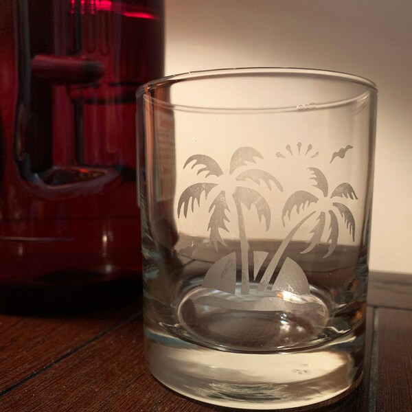 Etched Fish Glasses Etsy