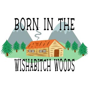 Born In The Wish A Bitch Woods PNG Cannabis Digital Download Geburtstag Cannabis Kunst Geburtstagsgeschenk PNG