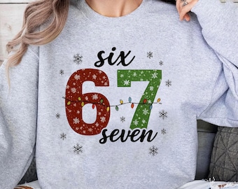 Zabawna bluza świąteczna Six Seven