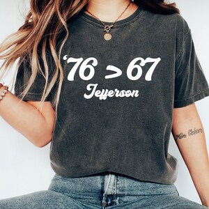 Rolig '76 > 67'-tröja, sarkastisk sporttröja