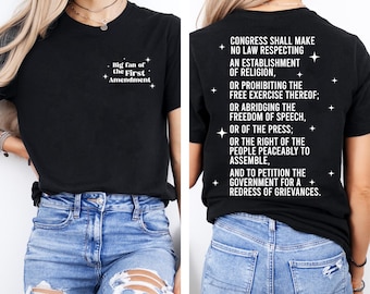 Big Fan Of The First Amendment Shirt, Free Speech Shirt