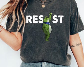 Camiseta de la rana resistente, camiseta de protesta de Portland