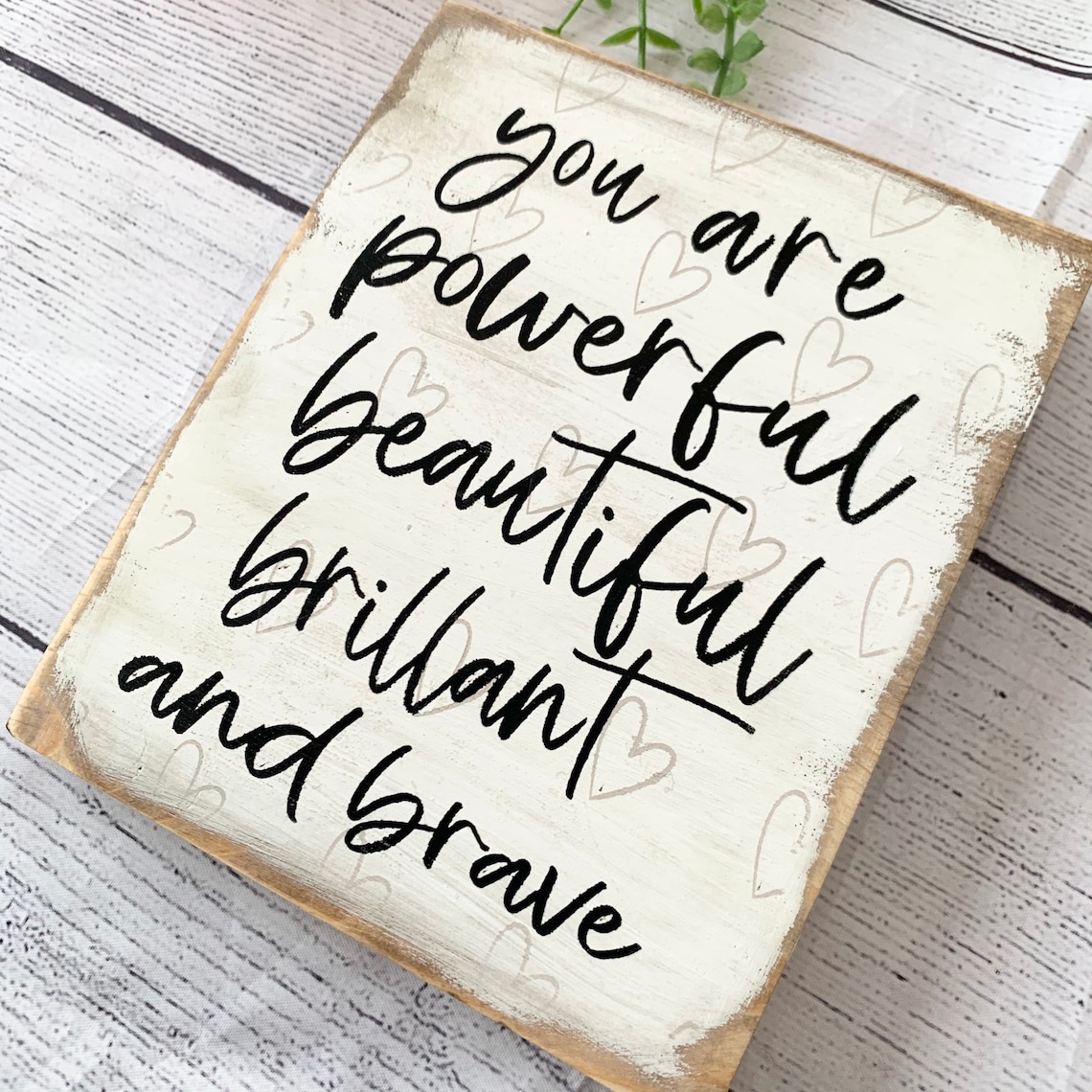 Inspirational Quote Sign Wood Sign Home Decor You Are  Etsy