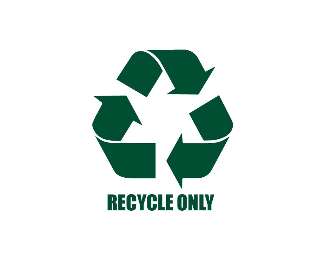 Recycle Recycling Vinyl Decal Stickers | Etsy