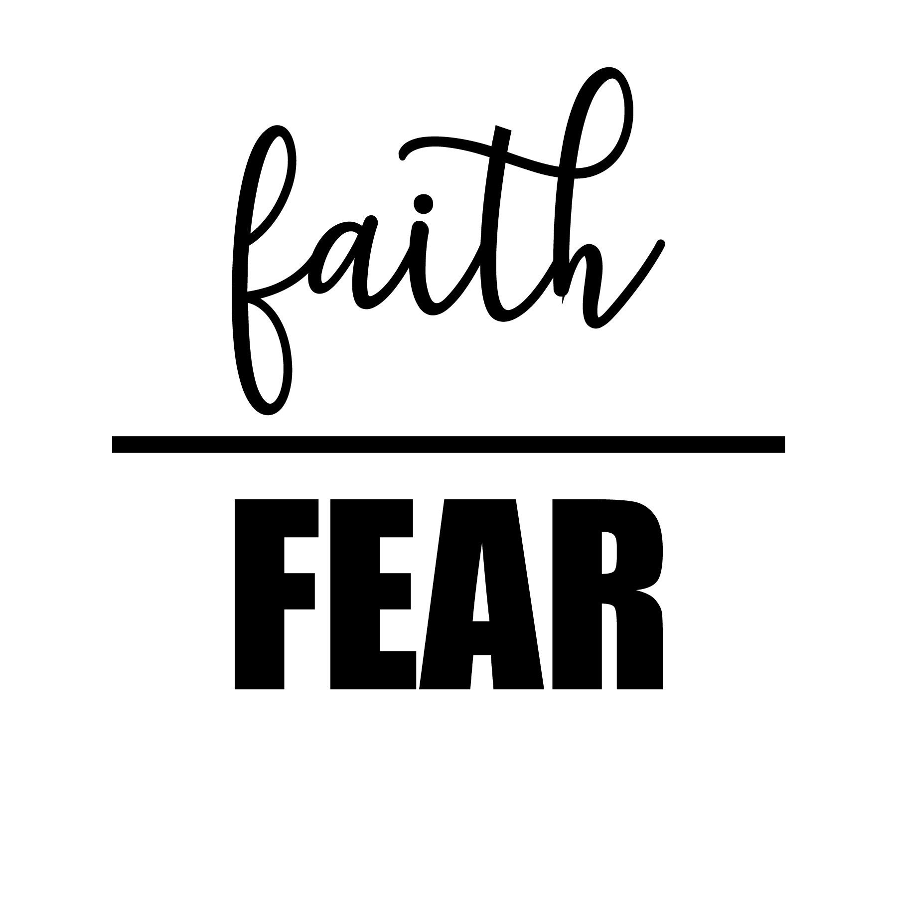 Faith Over Fear Vinyl Decal Sticker Etsy